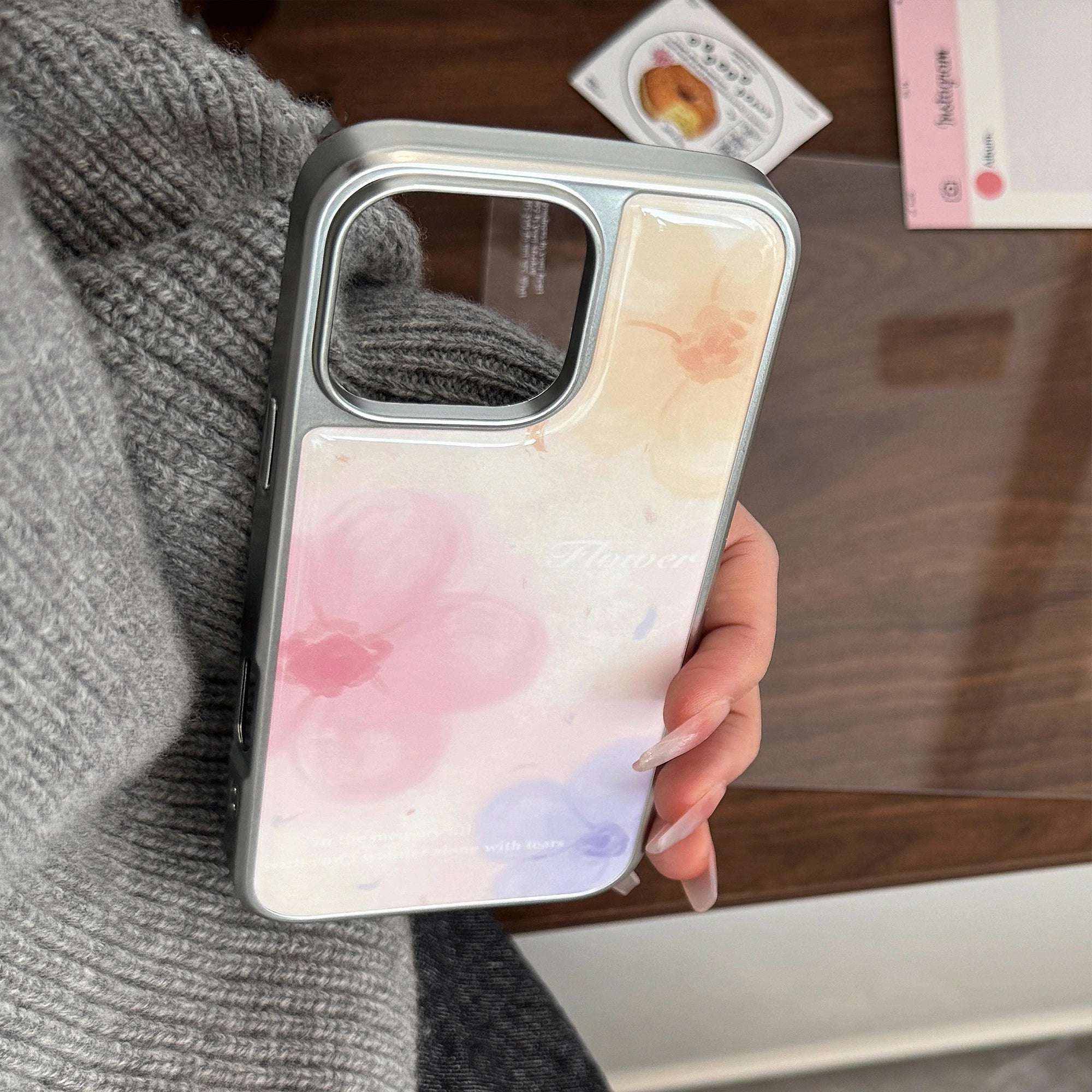 Watercolor Trio Flowers - iPhone Case